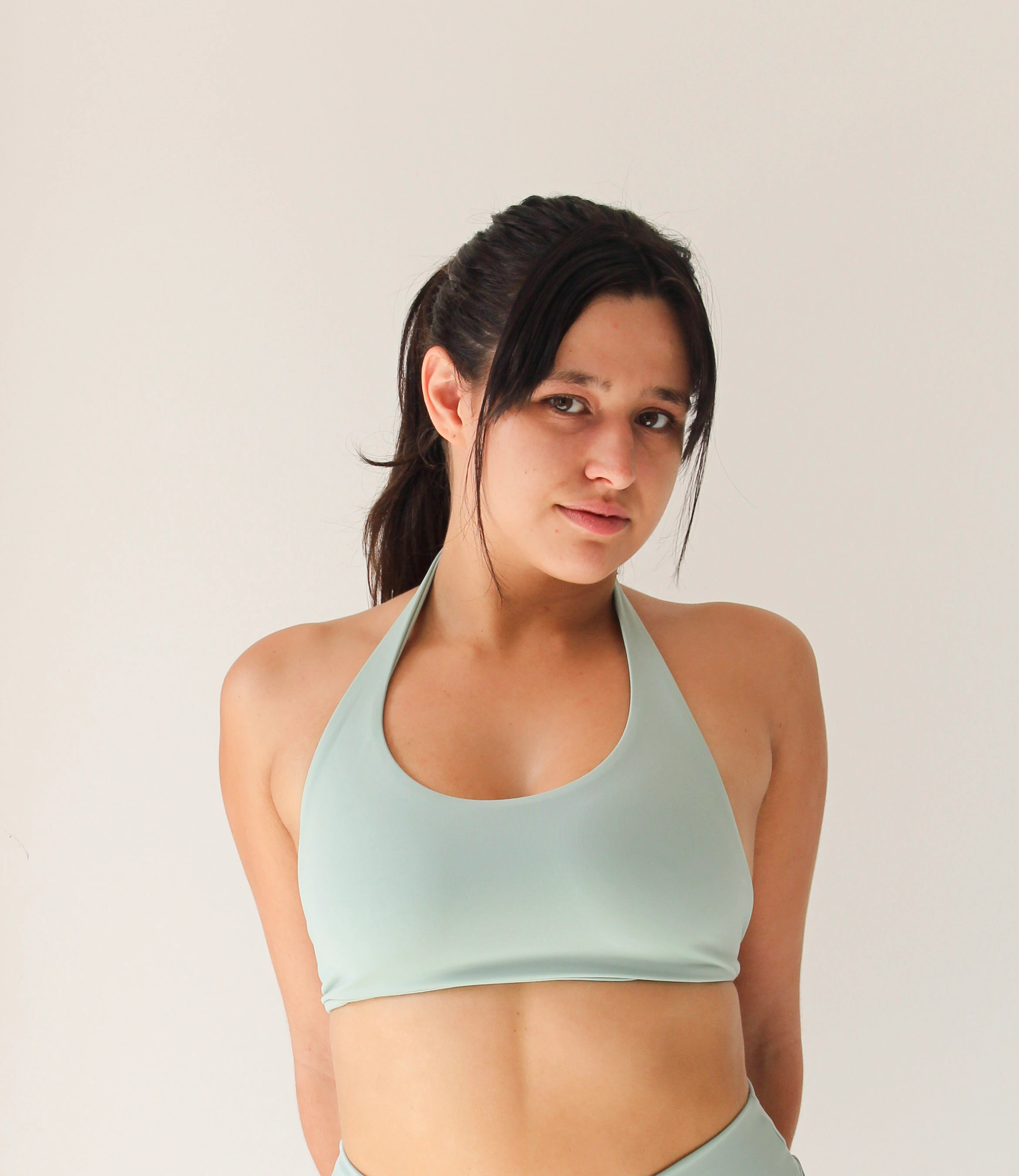 Top Curto Caiá - Verde Pistache